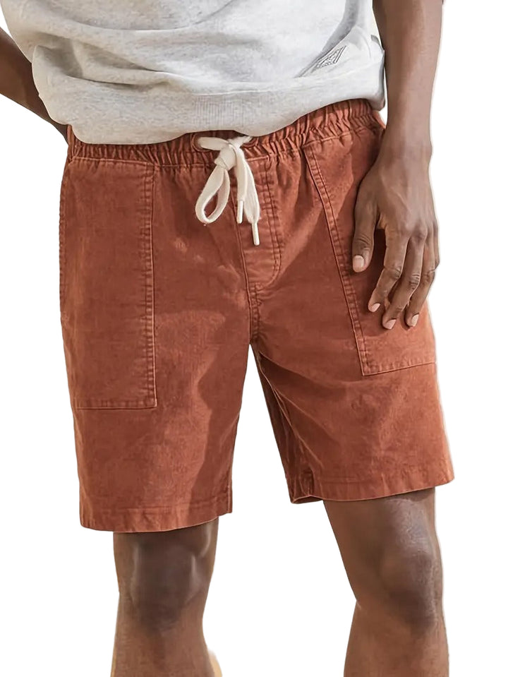 Heren Corduroy Shorts Met Trekkoord