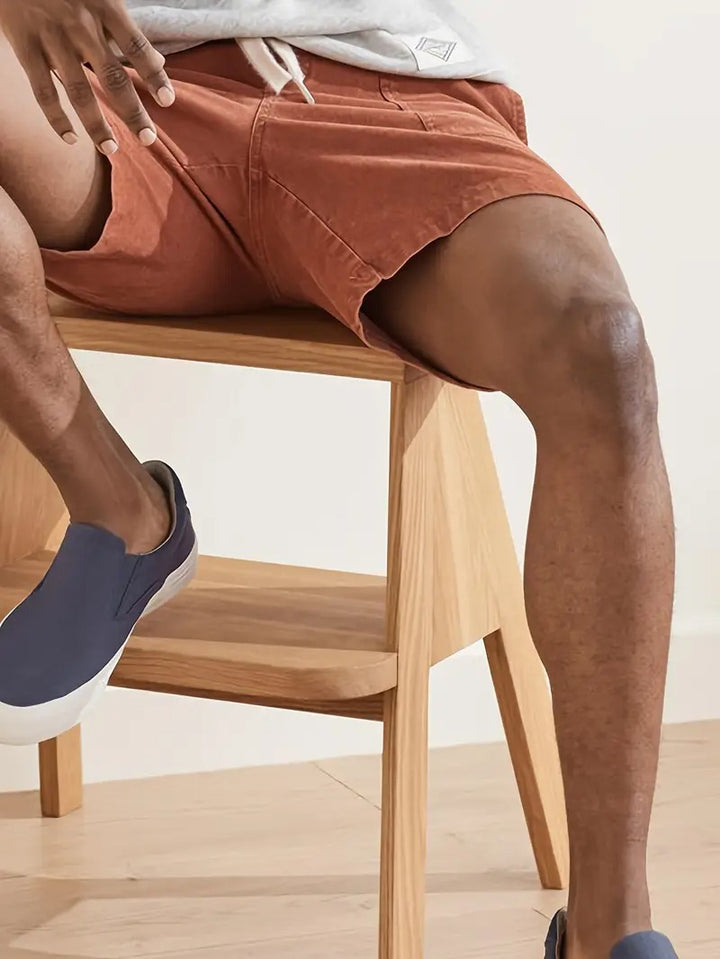 Heren Corduroy Shorts Met Trekkoord
