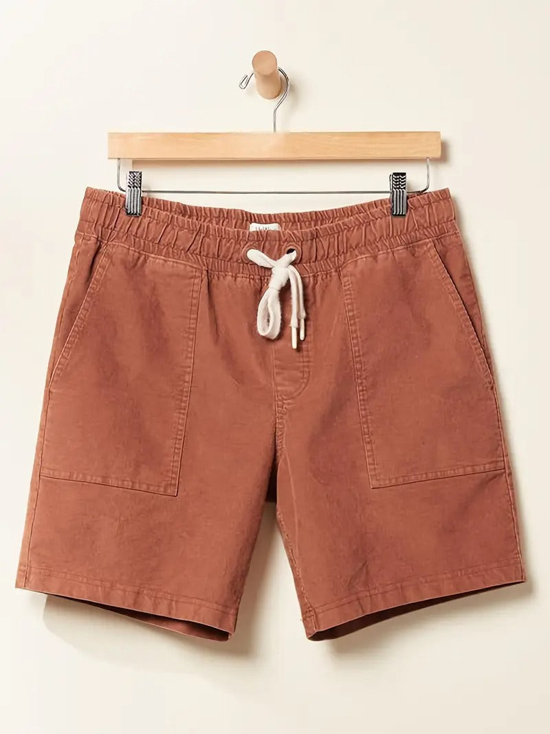 Heren Corduroy Shorts Met Trekkoord