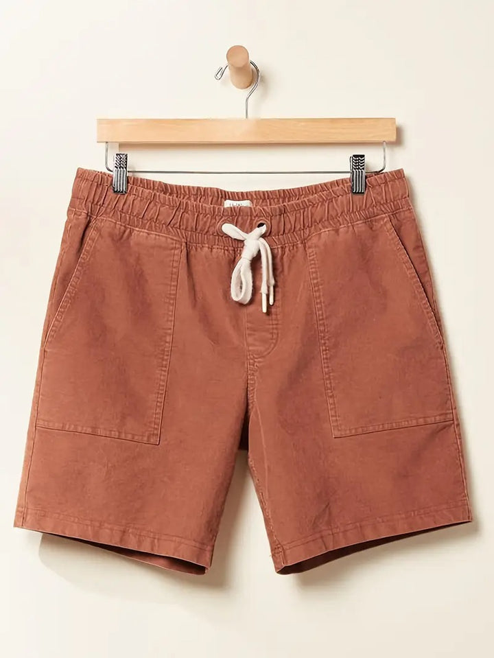 Heren Corduroy Shorts Met Trekkoord